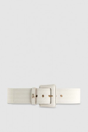 Patrizia Pepe High Waist Fabric Belt Grau | DTAEMN-876