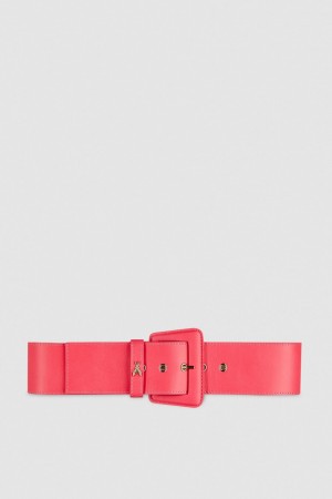 Patrizia Pepe High-waisted Belt With Leather Lining Rosa | WIYKCX-654