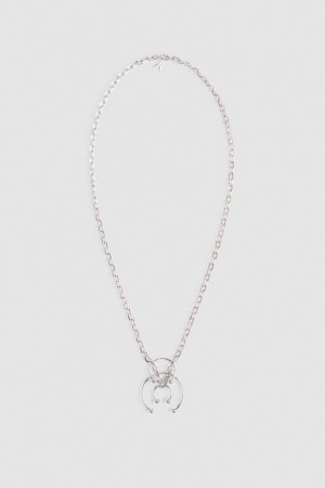 Patrizia Pepe Long Necklace With Piercing Silber | PQZOEK-314