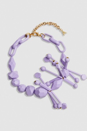 Patrizia Pepe Necklace With Techno Pop Fly Appliqué Rosa | OKXWSD-284