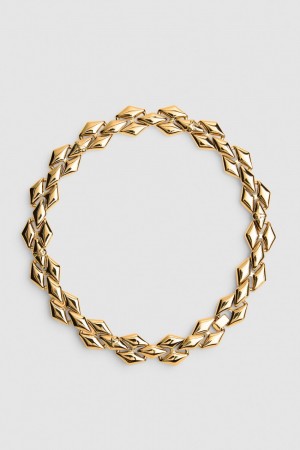 Patrizia Pepe New Chain Brass Necklace Gold | ORZFKS-912