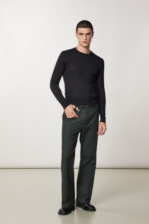 Patrizia Pepe Slim Fit Wool Sweater Schwarz | ZCXHYS-905