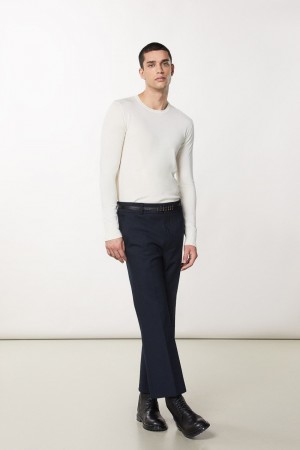 Patrizia Pepe Slim Fit Wool Sweater Weiß | QUCDNV-507