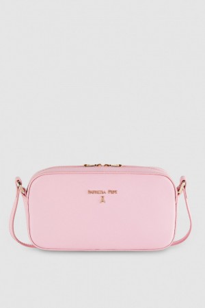 Patrizia Pepe Small Graphic Case Shoulder Bag Rosa | JGVWZC-819