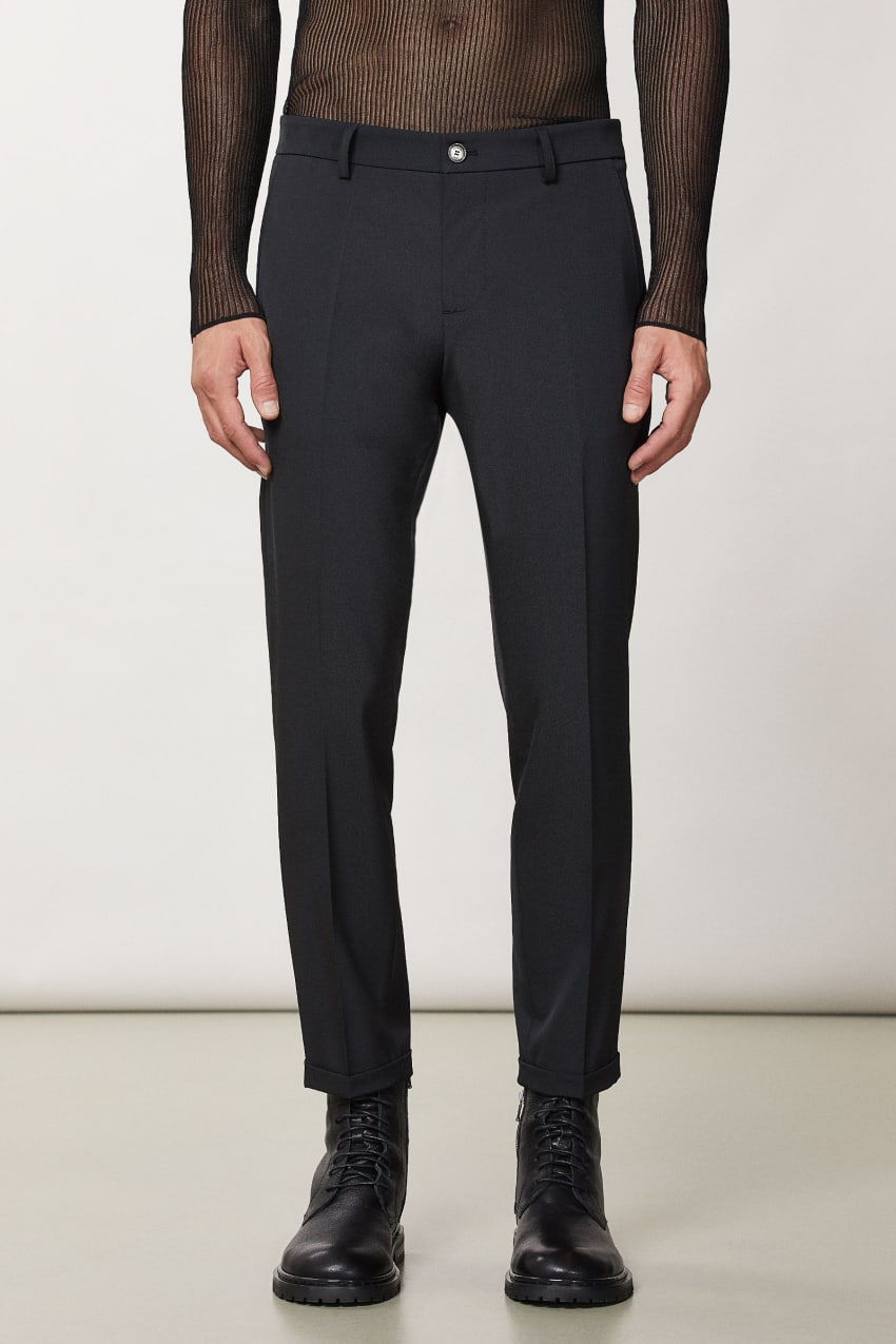 Patrizia Pepe Ankle Pants With Zipper Schwarz | ZFCGTA-652