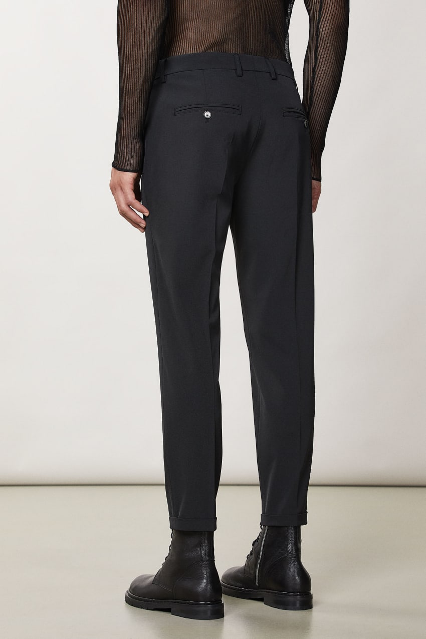 Patrizia Pepe Ankle Pants With Zipper Schwarz | ZFCGTA-652