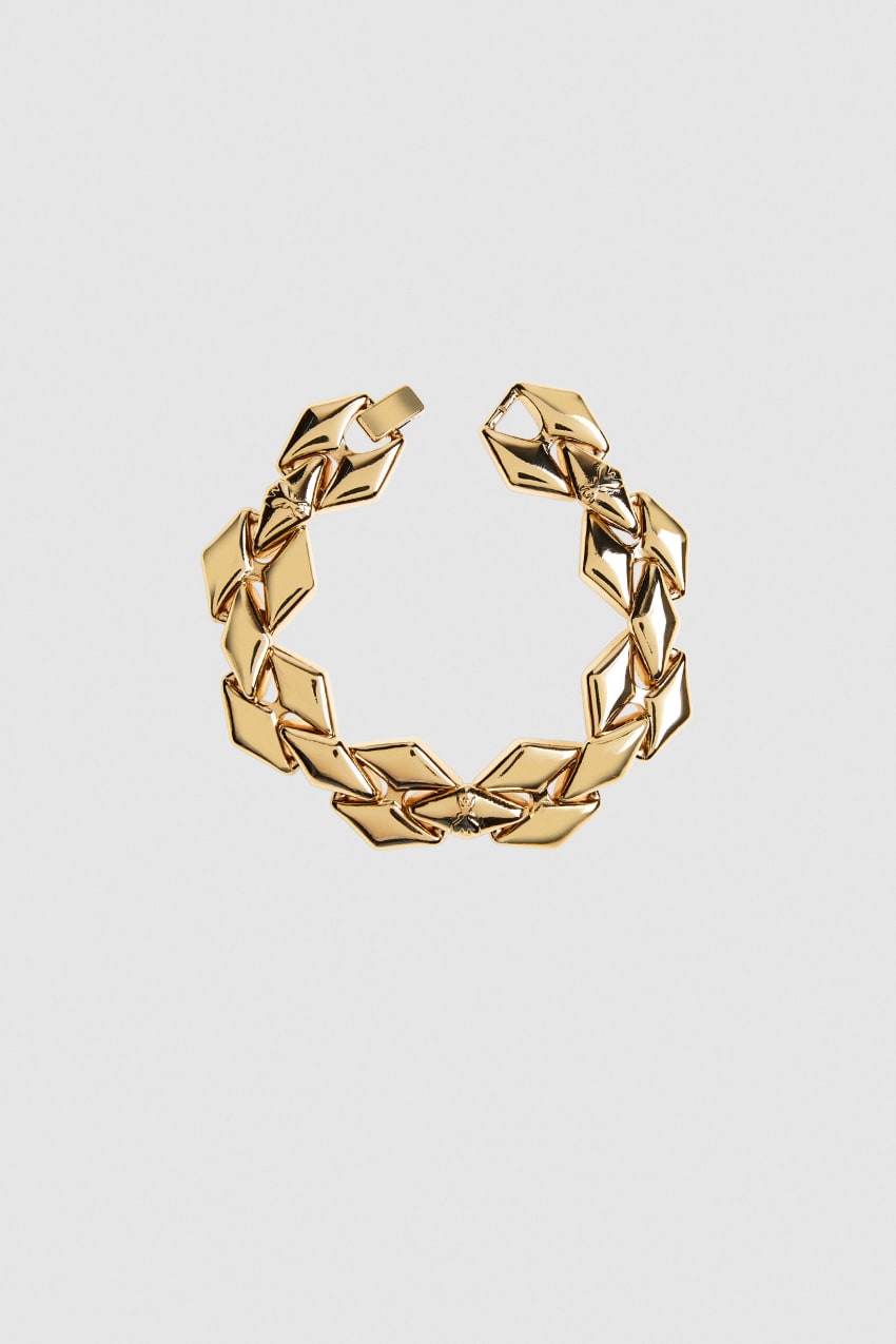 Patrizia Pepe Brass Link Bracelet Gold | NUKFZX-209