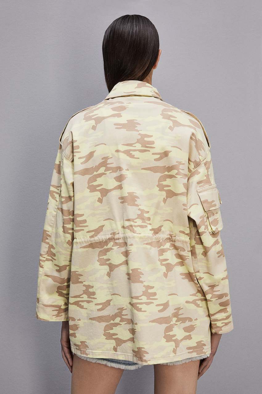 Patrizia Pepe Camouflage Over Jacket Militare | QLITZH-713