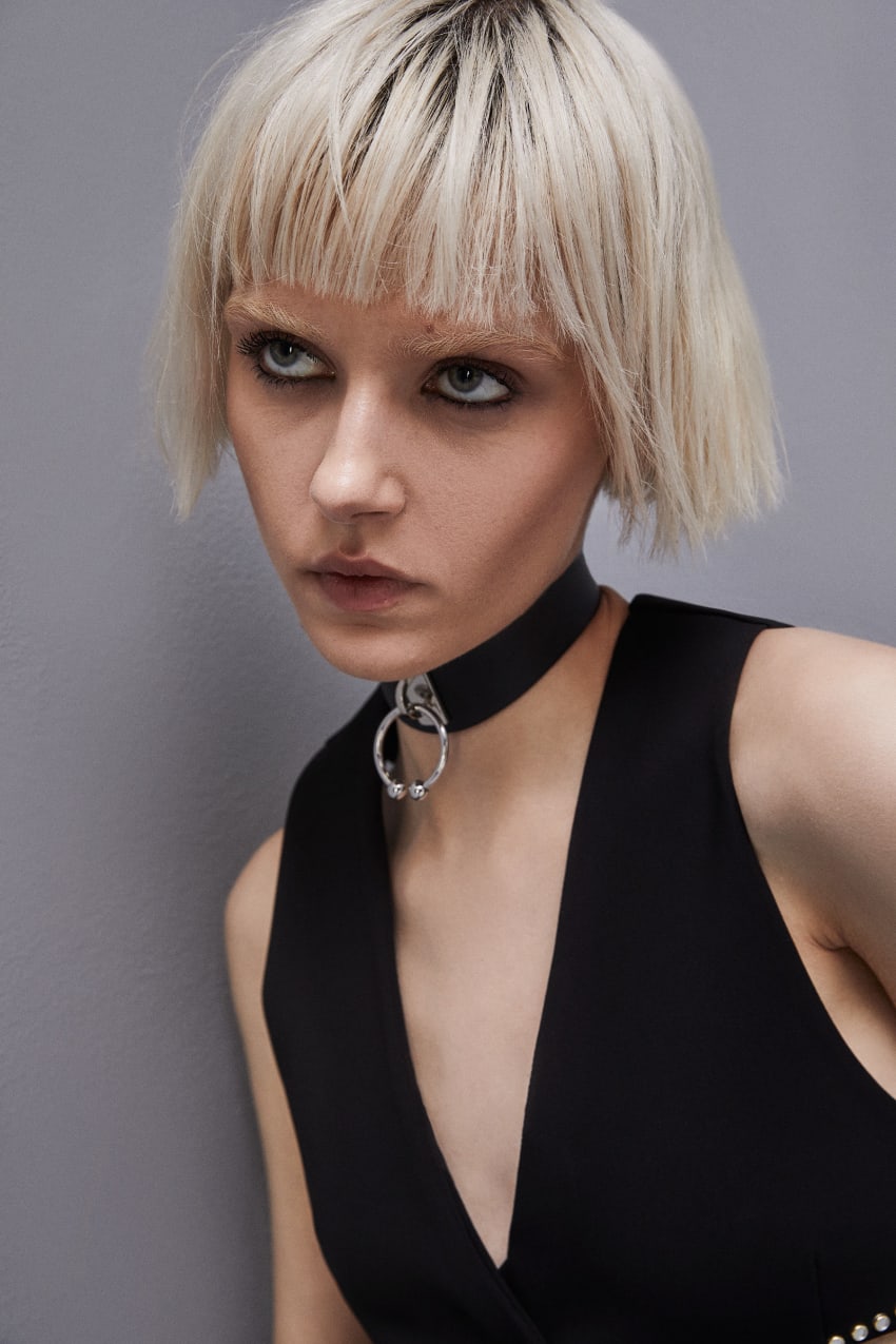 Patrizia Pepe Chocker With Piercing Schwarz | IJKXYO-564