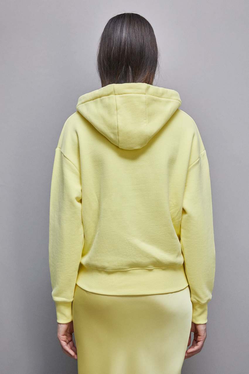 Patrizia Pepe Cotton Hoodie Gelb | EQLBNG-659