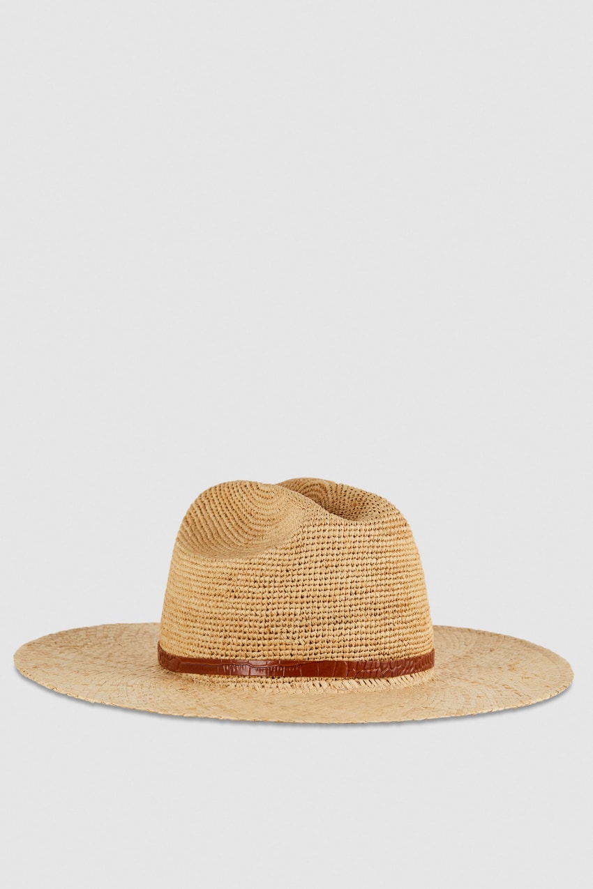 Patrizia Pepe Cowboy Hat With Leather Strap Weiß | ZSODYN-423