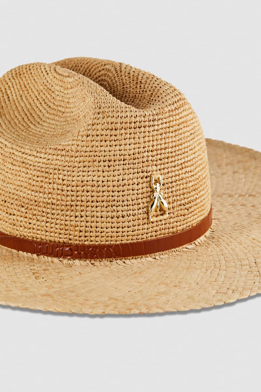 Patrizia Pepe Cowboy Hat With Leather Strap Weiß | ZSODYN-423