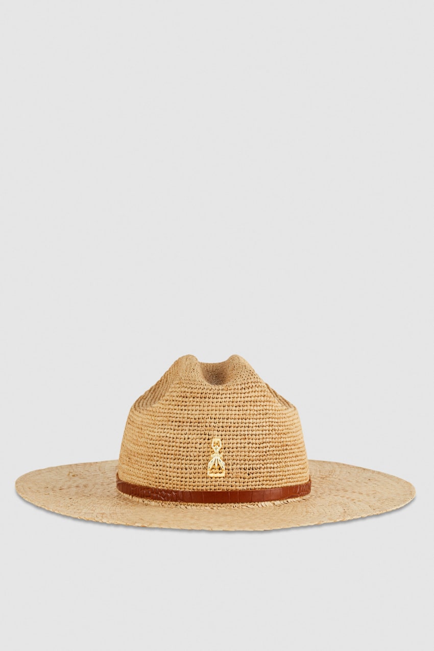 Patrizia Pepe Cowboy Hat With Leather Strap Weiß | ZSODYN-423