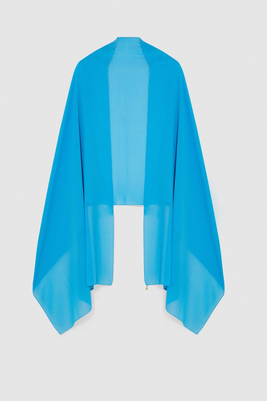 Patrizia Pepe Crepe Stole Hellblau | TMPYBX-593