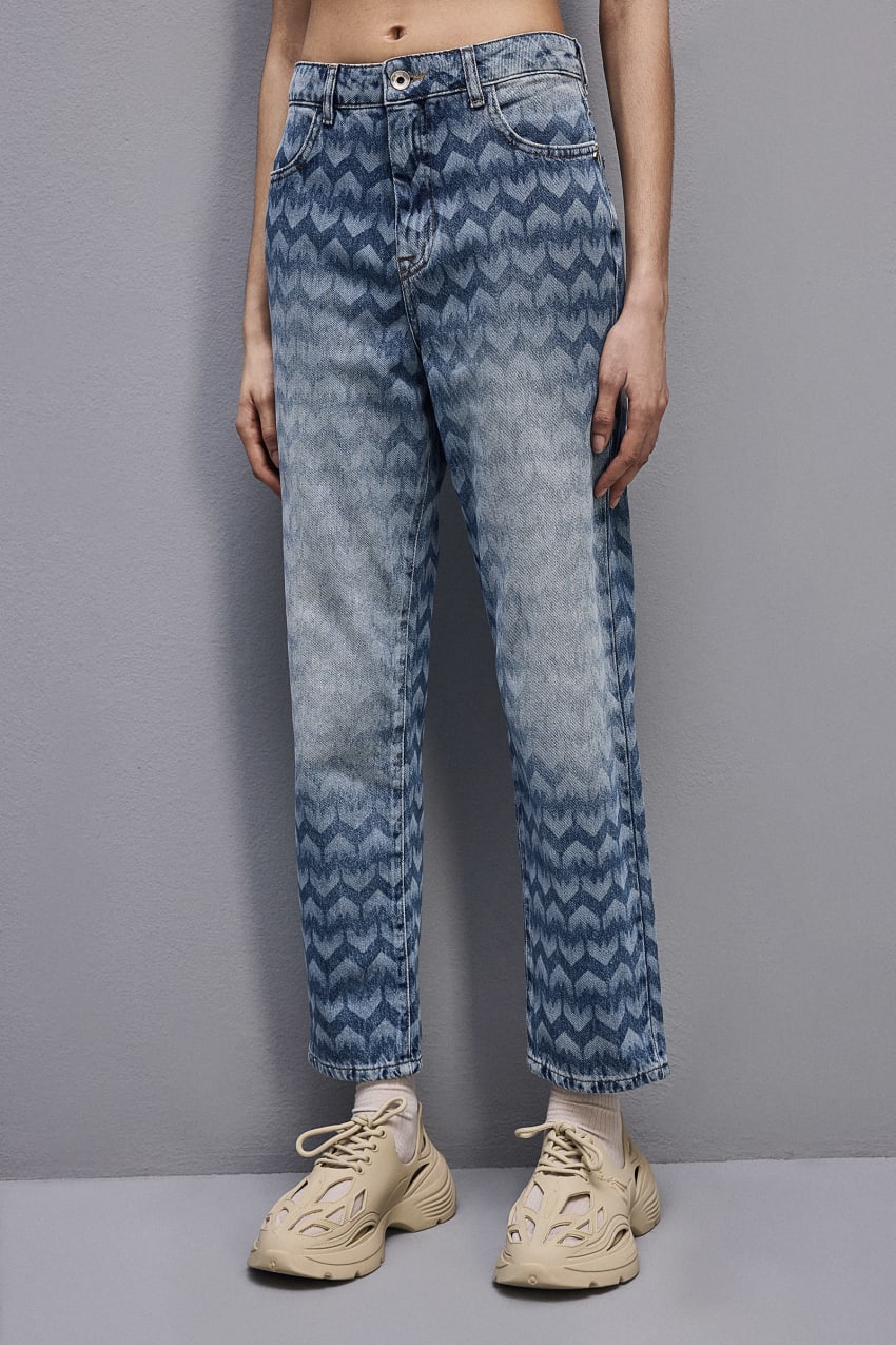 Patrizia Pepe Denim Cigarette Pants Blau | NRAUMD-413