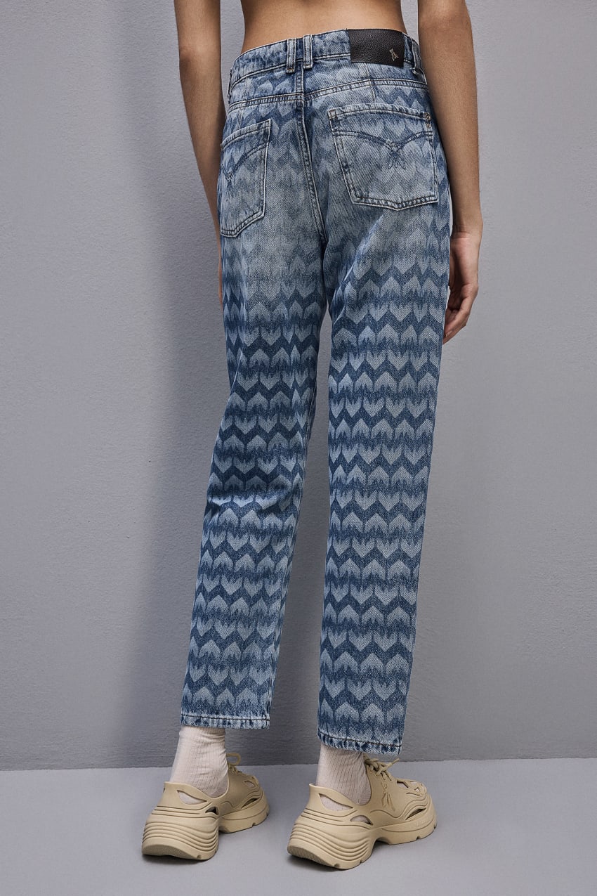 Patrizia Pepe Denim Cigarette Pants Blau | NRAUMD-413