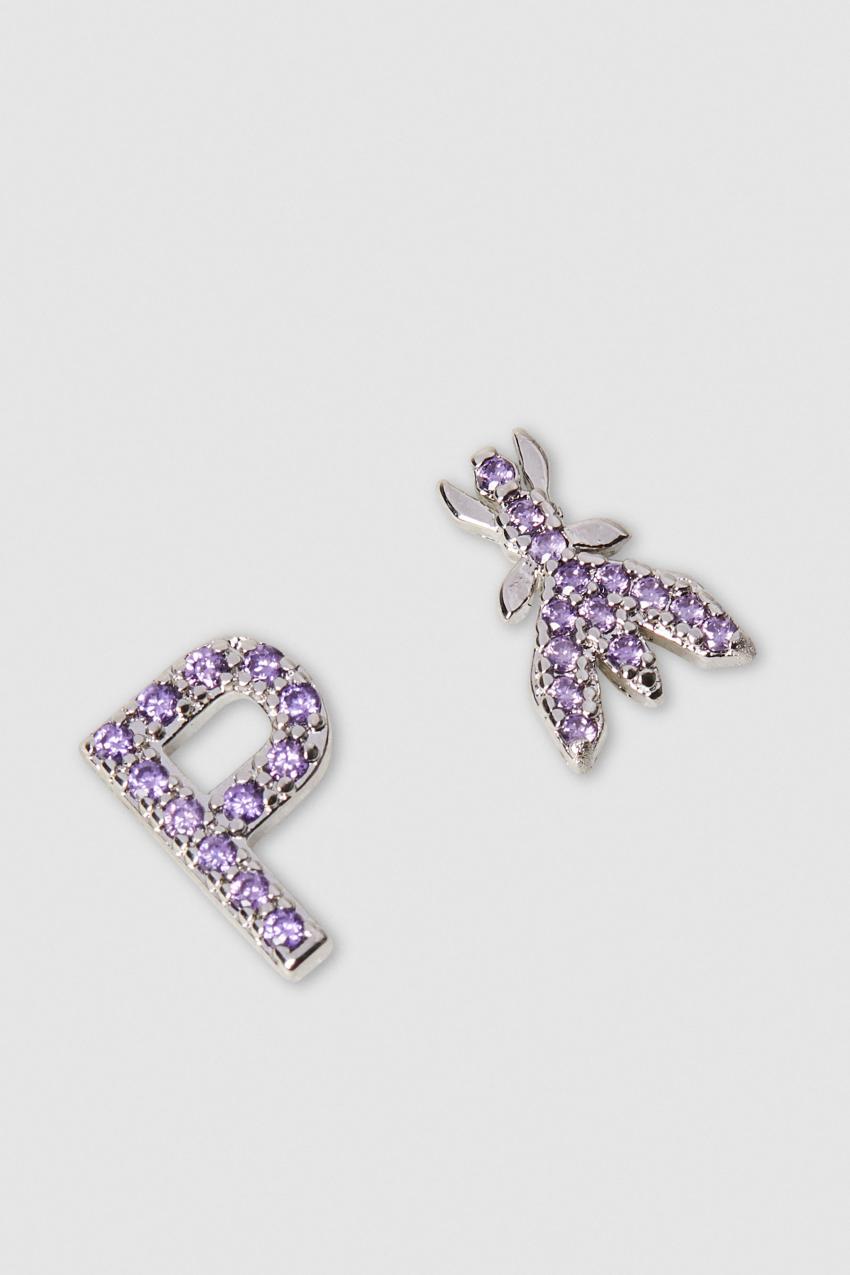 Patrizia Pepe Earrings With Rhinestones Rosa | XDYNFH-028