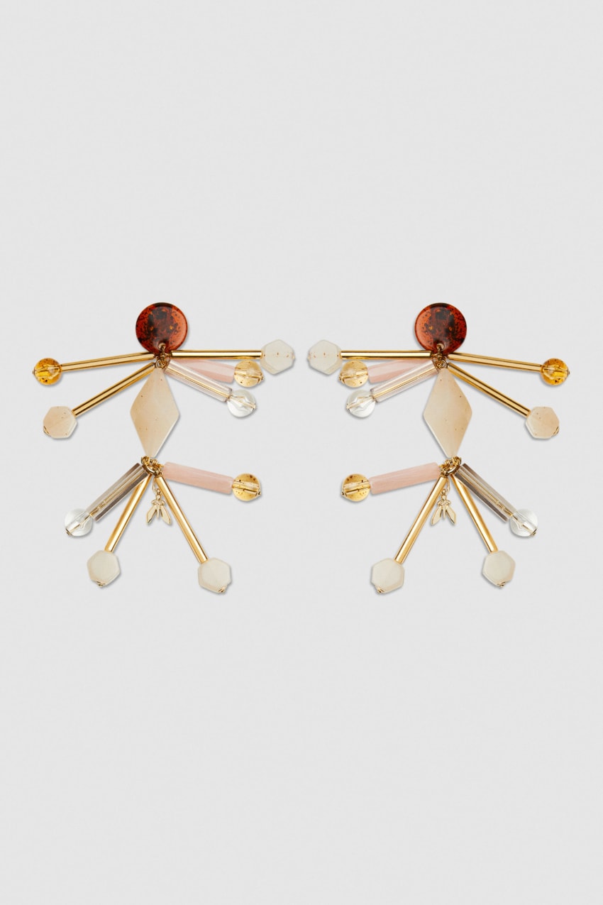 Patrizia Pepe Earrings With Techno Pop Fly Appliqué Mehrfarbig | FSGMJT-934