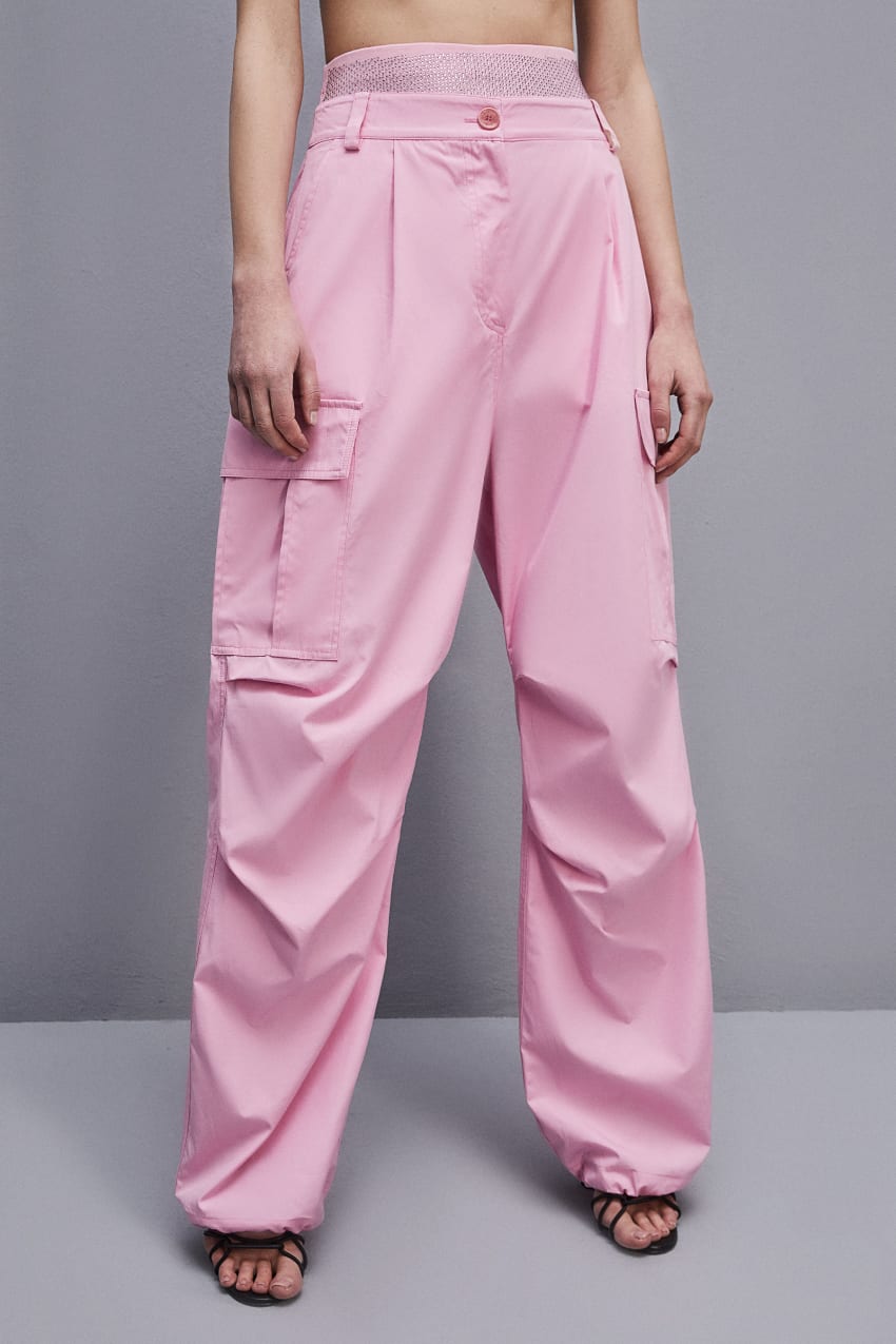 Patrizia Pepe Essential Cargo Pants Rosa | EDLPXU-789