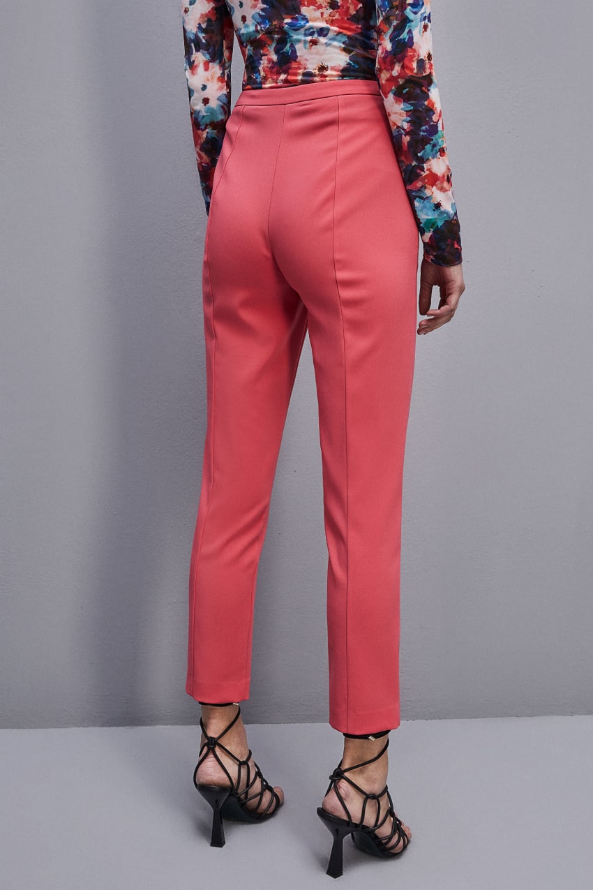 Patrizia Pepe Essential Cigarette Pants Rosa | EKJUYG-601