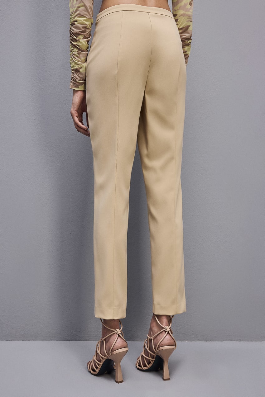 Patrizia Pepe Essential Cigarette Pants Beige | QATGUO-873