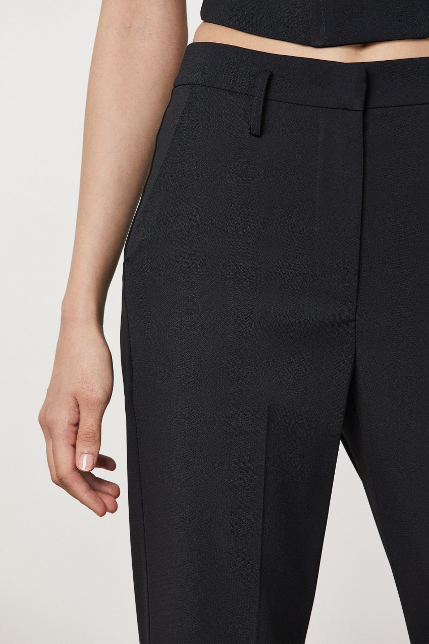 Patrizia Pepe Essential Crepe Pants Schwarz | CDPNXU-893