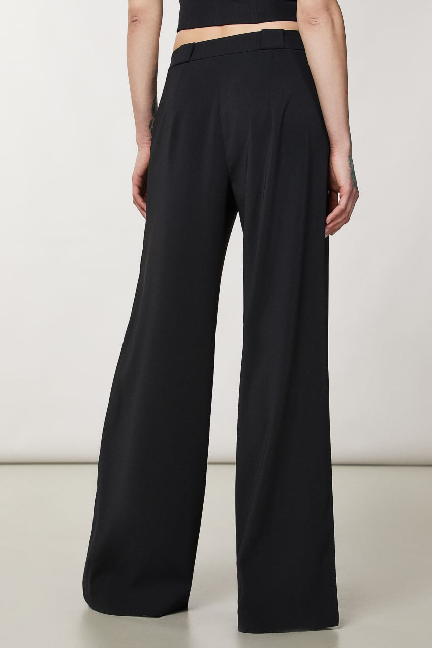 Patrizia Pepe Essential Palazzo Pants Schwarz | TZUKGO-462