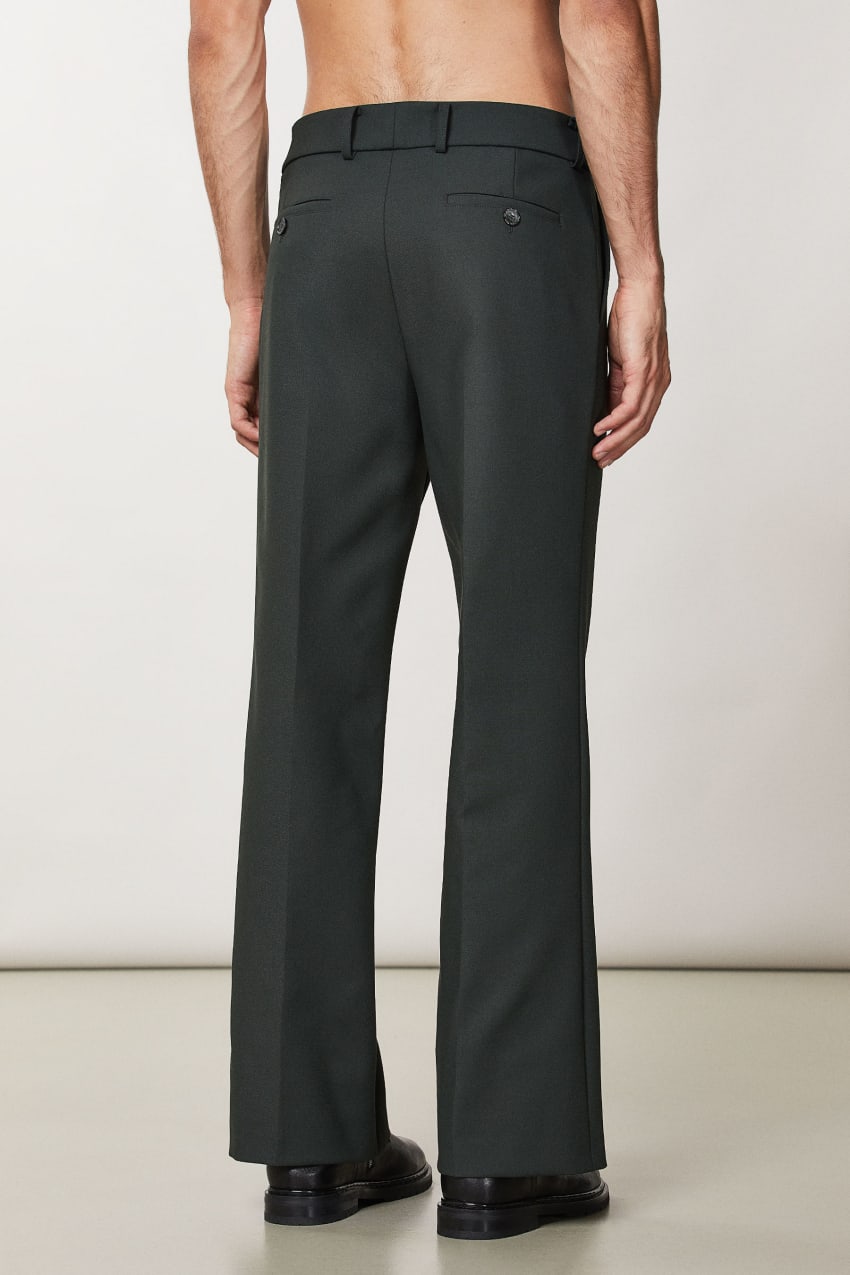 Patrizia Pepe Flare Pants In Technical Fabric Grün | YFIVPD-801