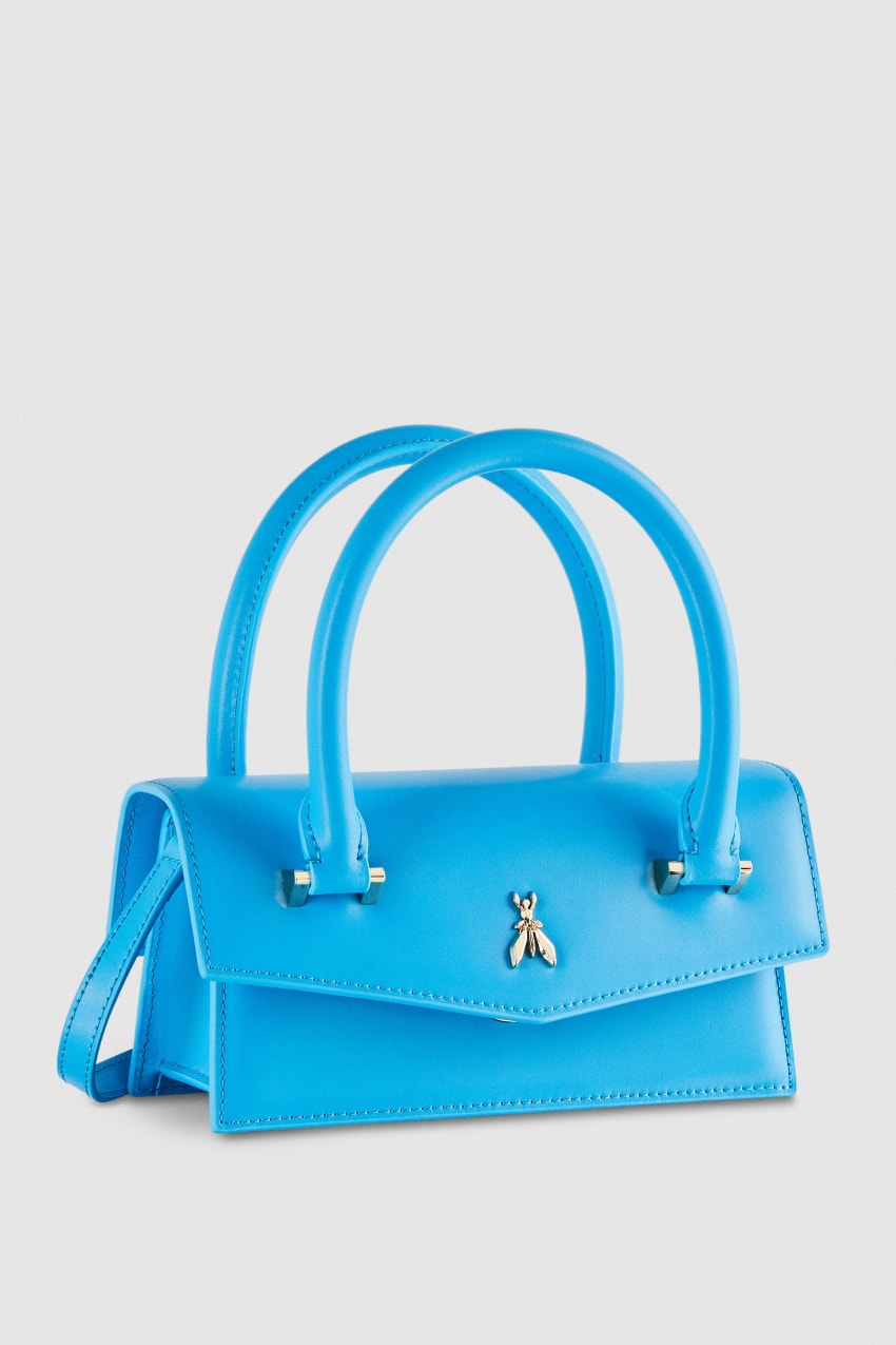 Patrizia Pepe Fly Bamby Shoulder Bag With Handles Hellblau | VHTZGL-183