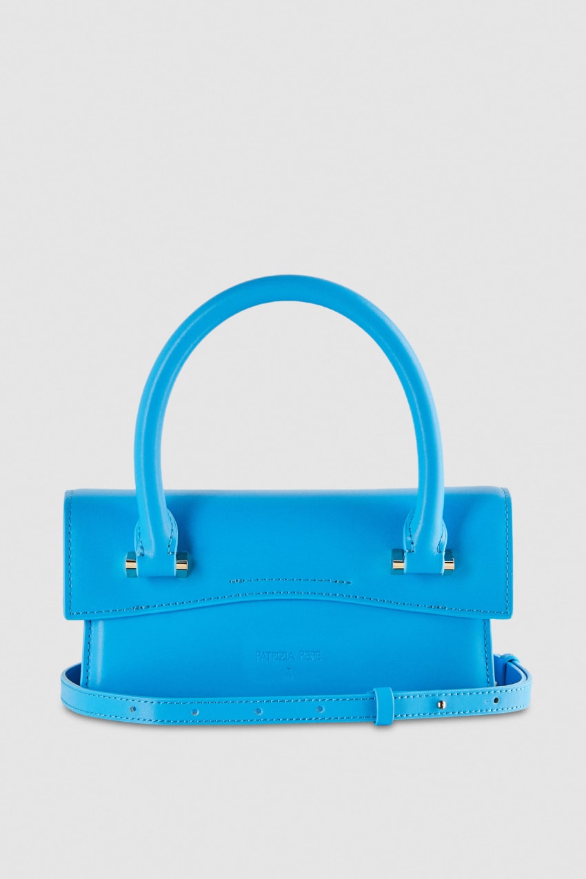 Patrizia Pepe Fly Bamby Shoulder Bag With Handles Hellblau | VHTZGL-183