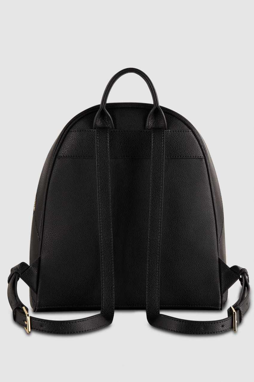 Patrizia Pepe Fly Leather Backpack With Double Pocket Schwarz | BUIVOK-735