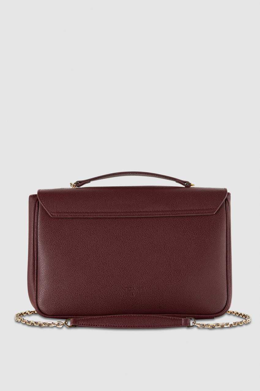 Patrizia Pepe Fly Leather Shoulder Bag With Chain Lila | MJVGSC-093