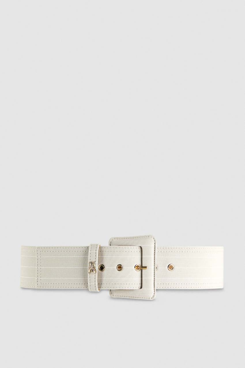 Patrizia Pepe High Waist Fabric Belt Grau | DTAEMN-876