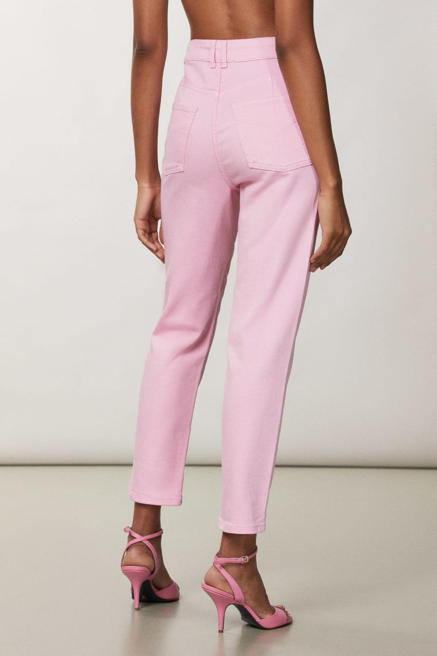 Patrizia Pepe High-waisted Cigarette Pants Rosa | AWZRXG-657