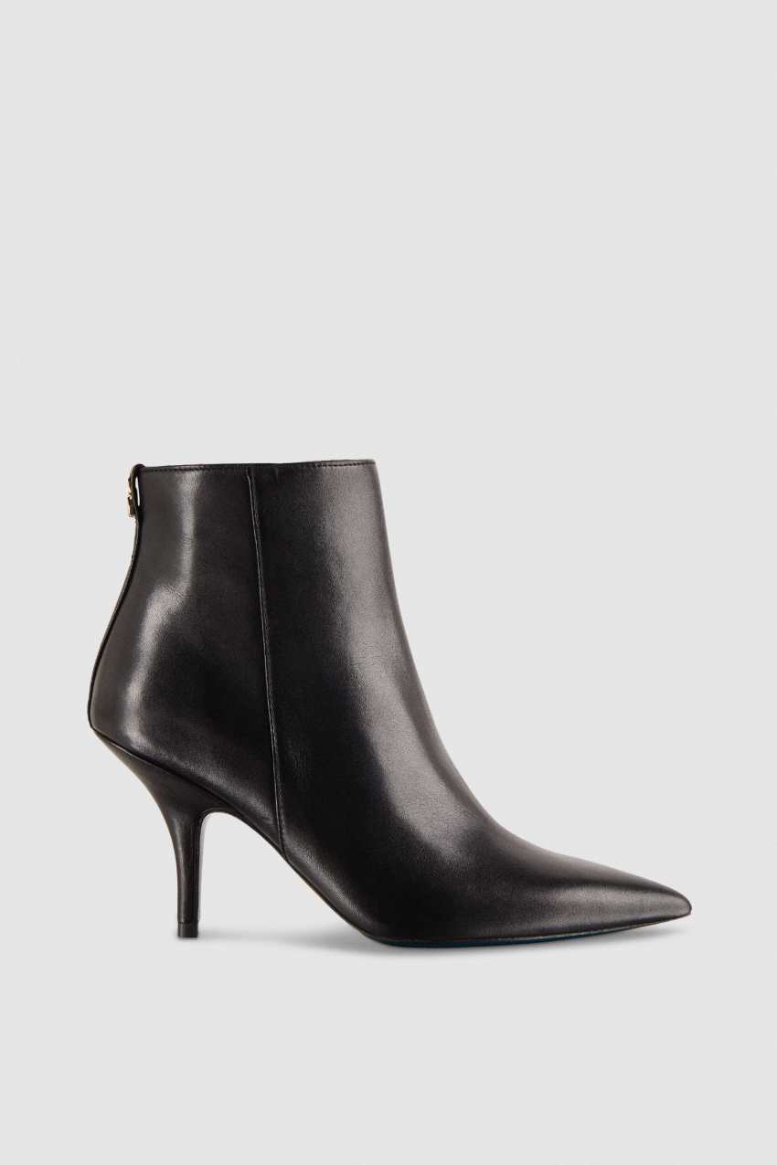 Patrizia Pepe Leather Ankle Boots Schwarz | AWNPBQ-864