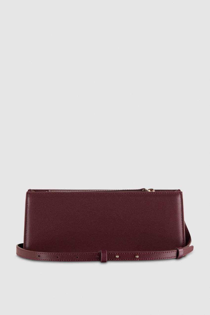 Patrizia Pepe Leather Shoulder Pocket Bag Lila | LUCBTW-720