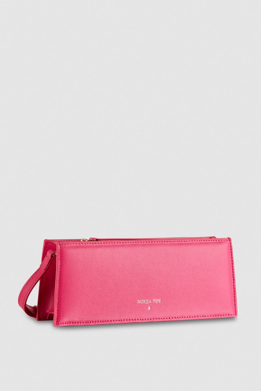 Patrizia Pepe Leather Shoulder Pocket Bag Rosa | PUHLRW-085