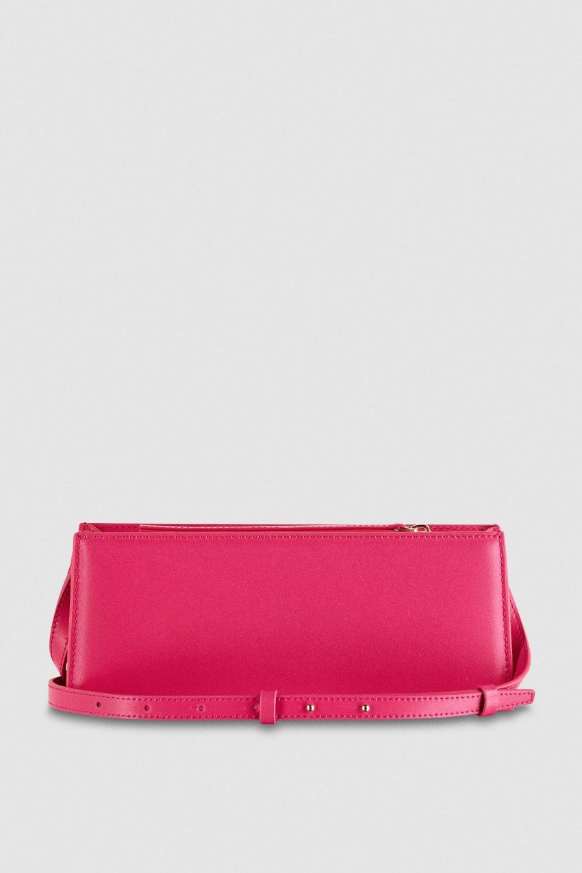 Patrizia Pepe Leather Shoulder Pocket Bag Rosa | PUHLRW-085