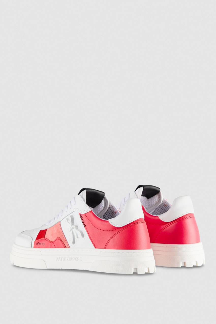 Patrizia Pepe Leather Sneakers Weiß | UQTAFB-587