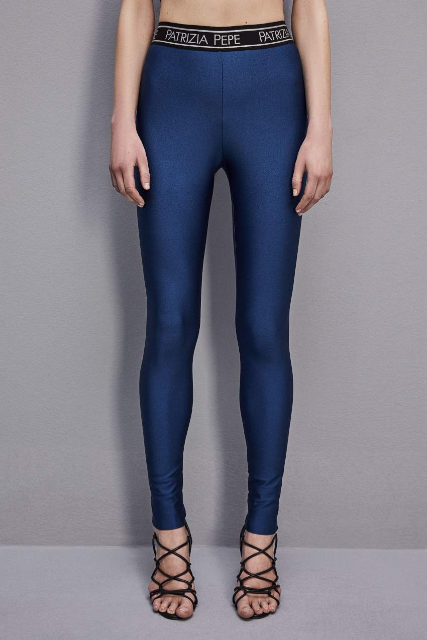 Patrizia Pepe Leggings In Technical Stretch Jersey Hellblau | EFMJTA-628