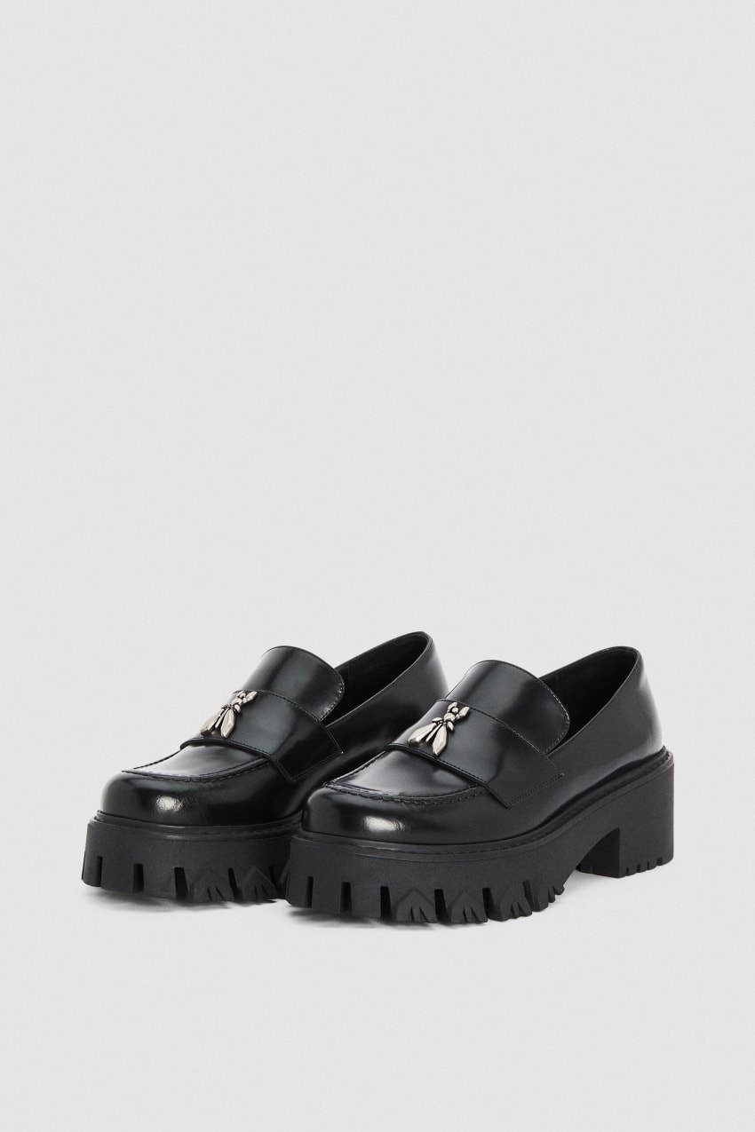 Patrizia Pepe Loafers Schwarz | QECAUY-956