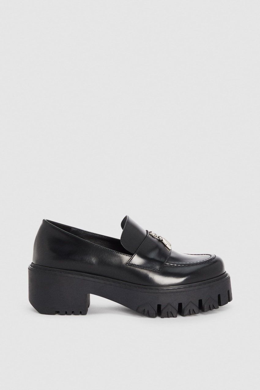 Patrizia Pepe Loafers Schwarz | QECAUY-956