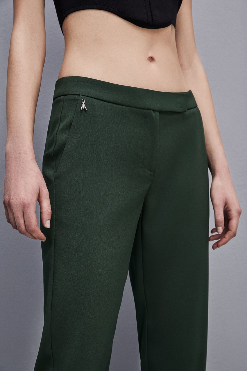 Patrizia Pepe Low-waisted Crepe Jogger Pants Grün | AICOKJ-518