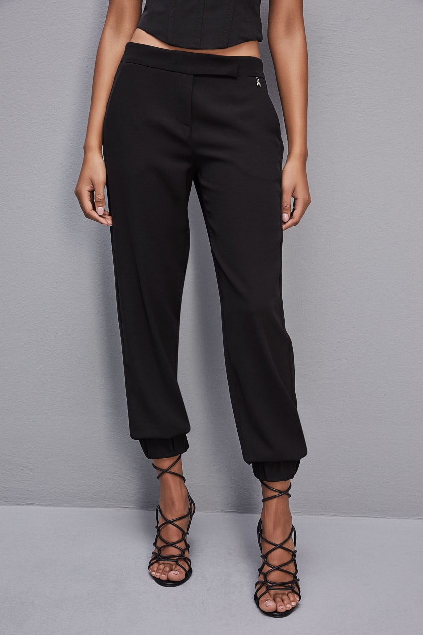 Patrizia Pepe Low-waisted Jogger Pants Schwarz | JFRIXT-453