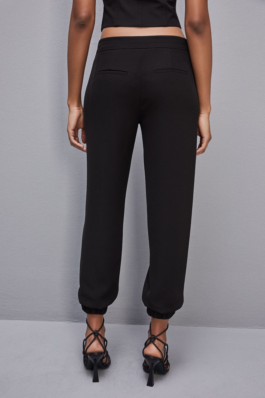 Patrizia Pepe Low-waisted Jogger Pants Schwarz | JFRIXT-453