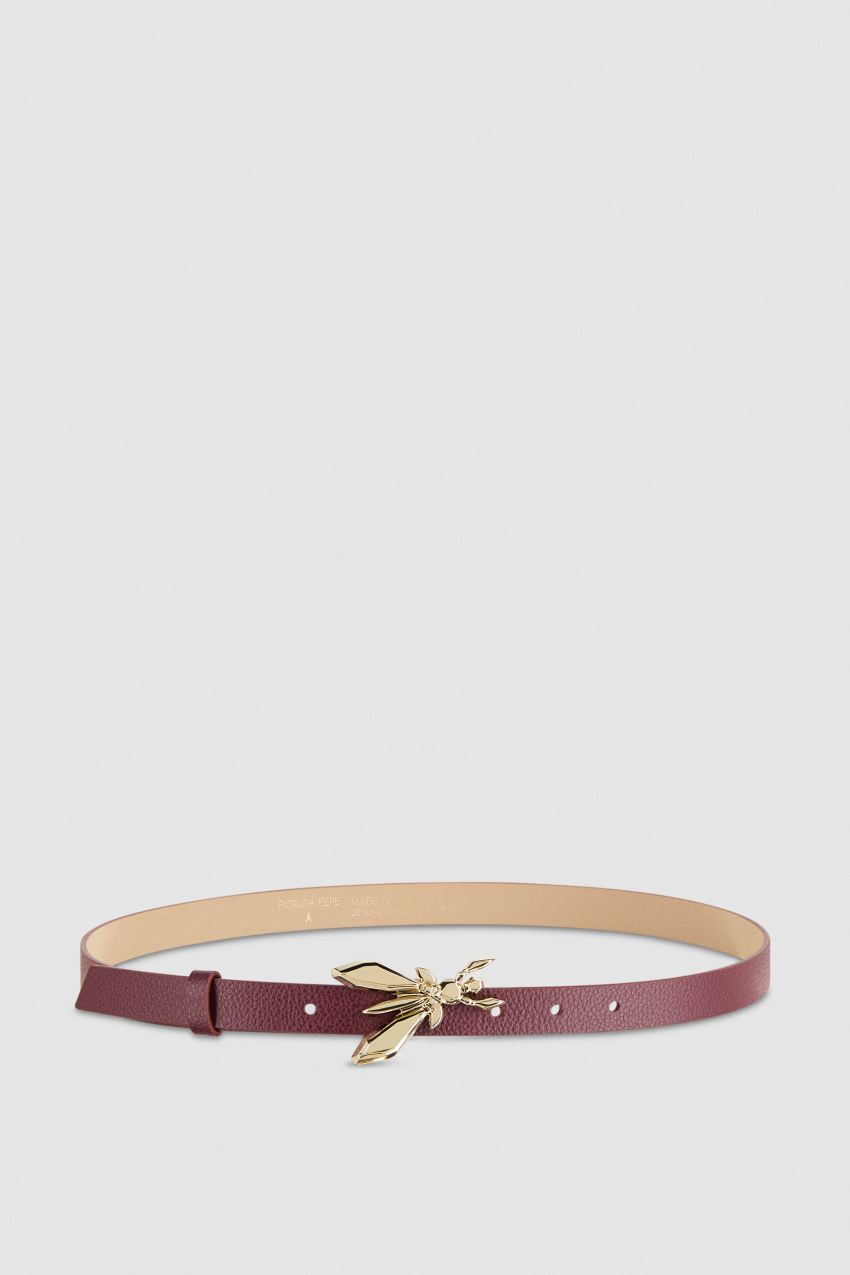 Patrizia Pepe Low-waisted Leather Belt Lila | QMCKBR-841