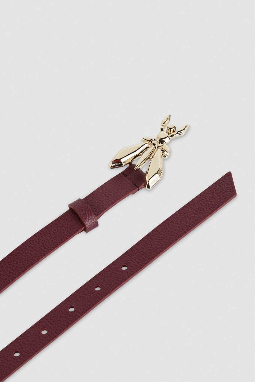 Patrizia Pepe Low-waisted Leather Belt Lila | QMCKBR-841