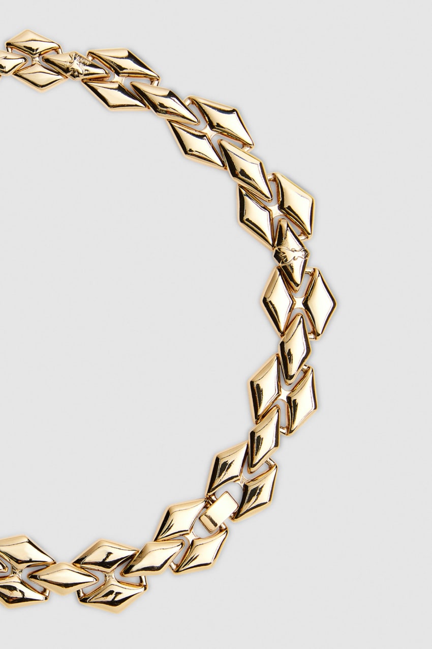 Patrizia Pepe New Chain Brass Necklace Gold | ORZFKS-912