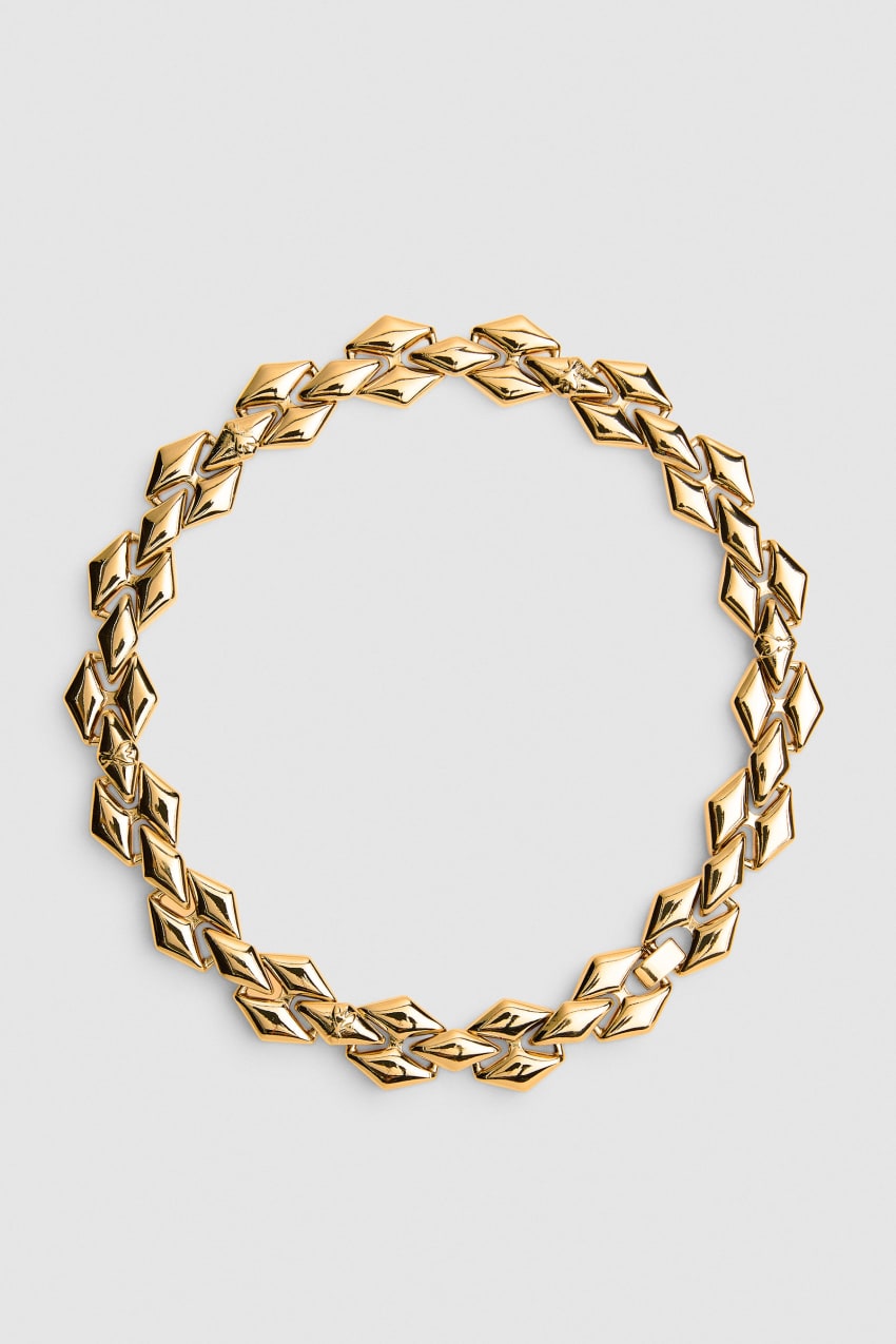 Patrizia Pepe New Chain Brass Necklace Gold | ORZFKS-912