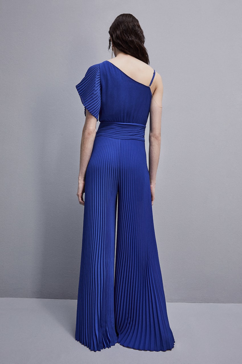 Patrizia Pepe One-shoulder Long-cut Jumpsuit Hellblau | AUXSKM-793